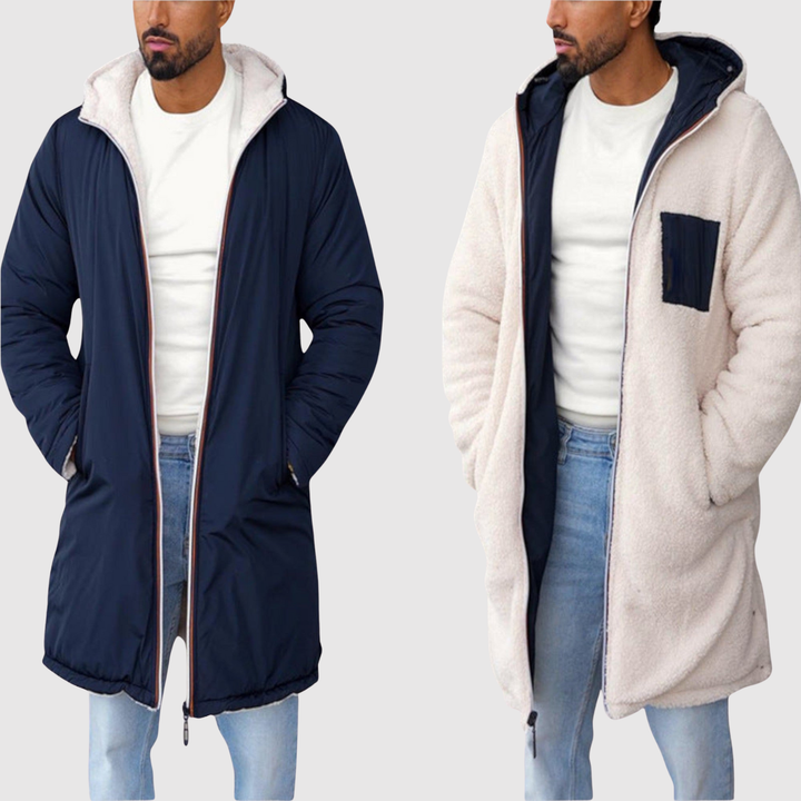 Nikolaj - Apgriežama fleece jaka ar kapuci