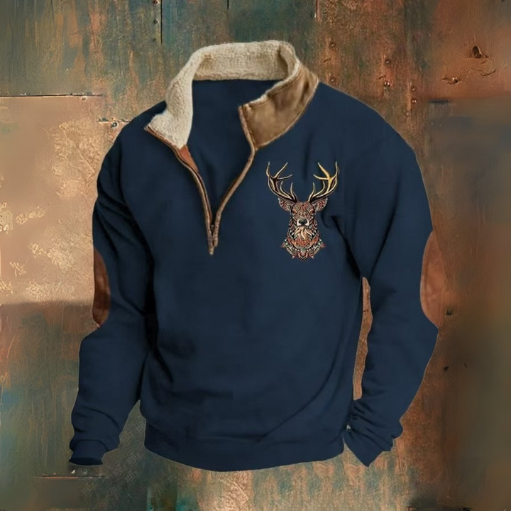 Laurent | Pulovers ar pusi rāvējslēdzēju