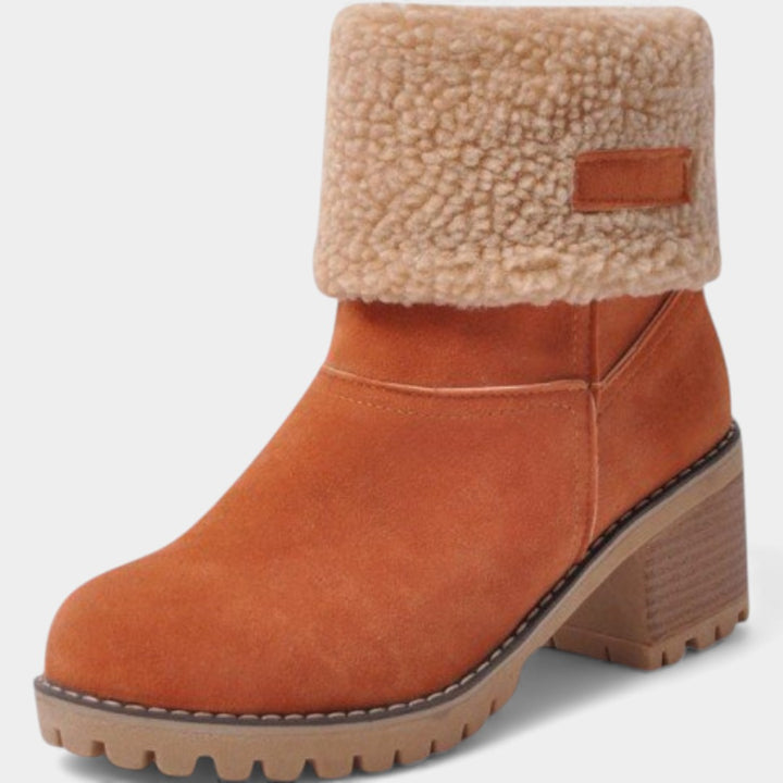 Elza | Ērtas Ziemas Zābaki ar Salocītu Malu