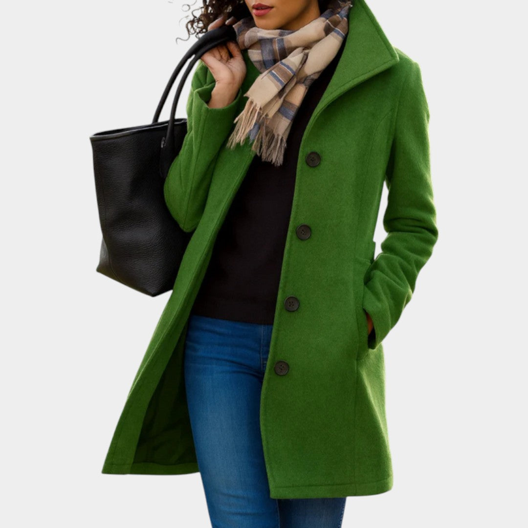 Emma – Klasiska vilnas iedvesmota mētelis ar apkakli