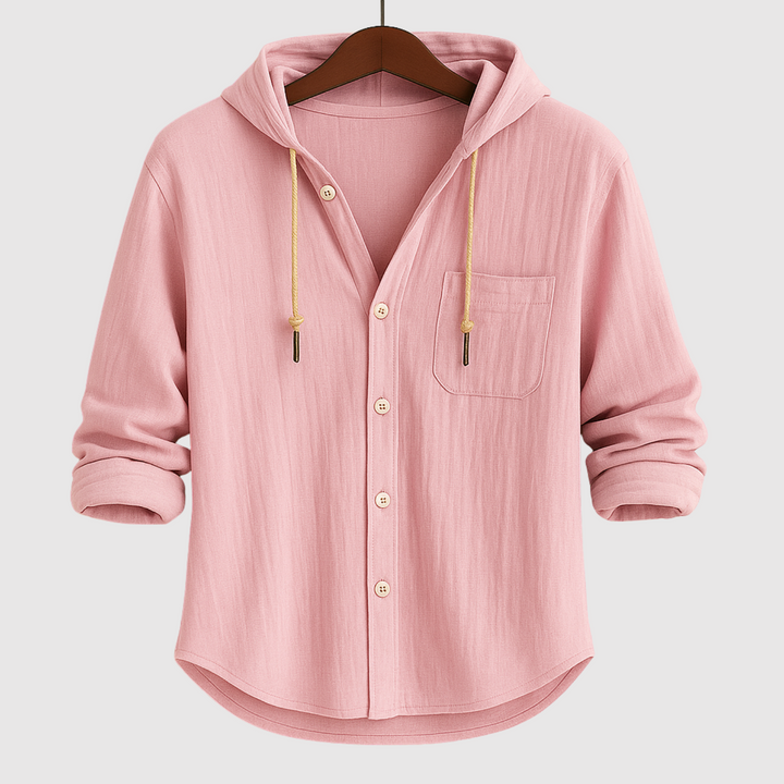 Emil - Ikdienas vīriešu krekls ar kapuci