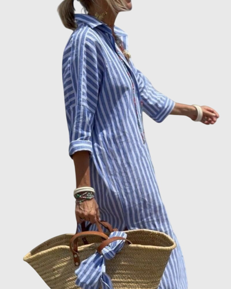 Ellen™ | Klasiskā svītrainā kleita