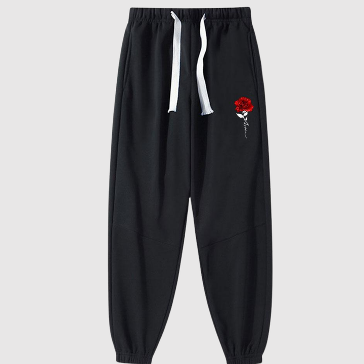 Mikkel – Joggeri ar izšūtu rozīti