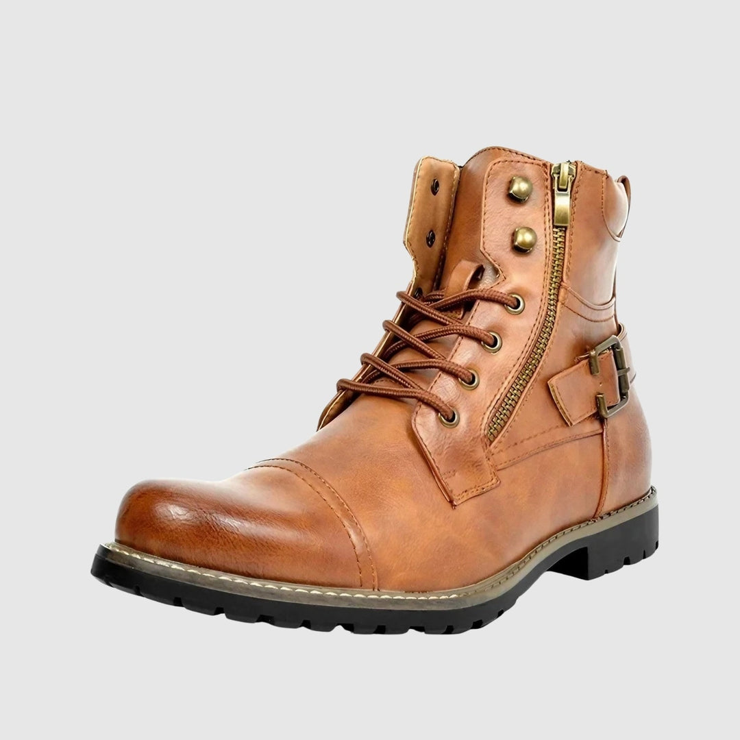 Bjørn - Ādas zābaki ar auklām