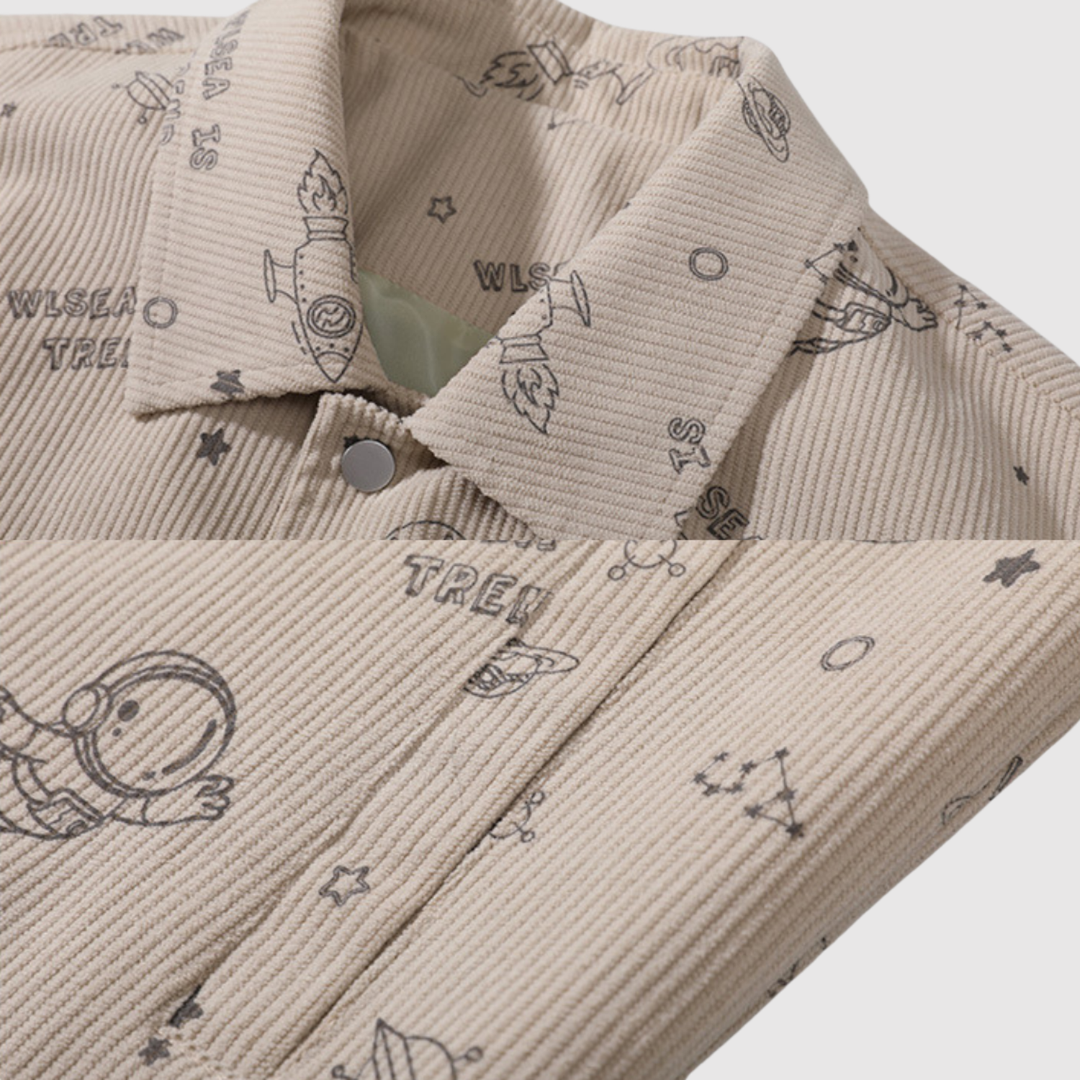 Søren – Cordflōja jaka ar zvaigžņu rakstu