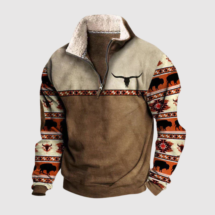 Klaus – Krekliņš ar etnisku rakstu un rāvējslēdzēju