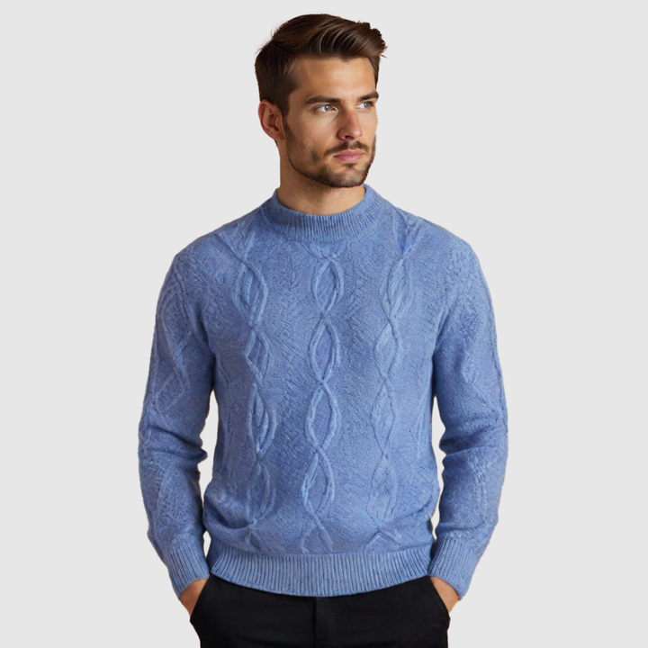 Klaus – Kabelstrikts džemperis klasiskā dizainā