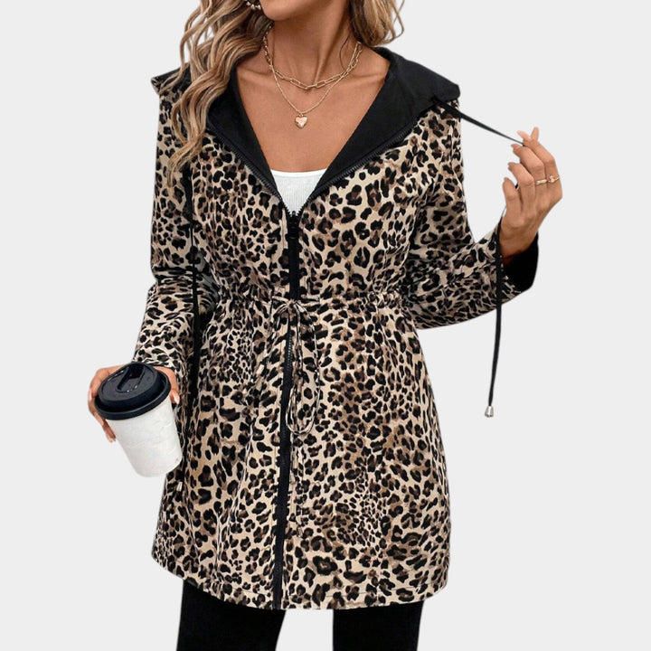 Elīna – Divpusēja jaka ar dzīvnieku raksta oderi