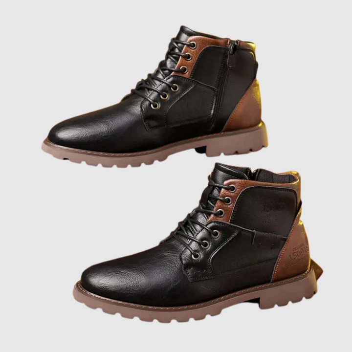 Henrik – Klasiski Ādas Zābaki ar Riepu Zoli