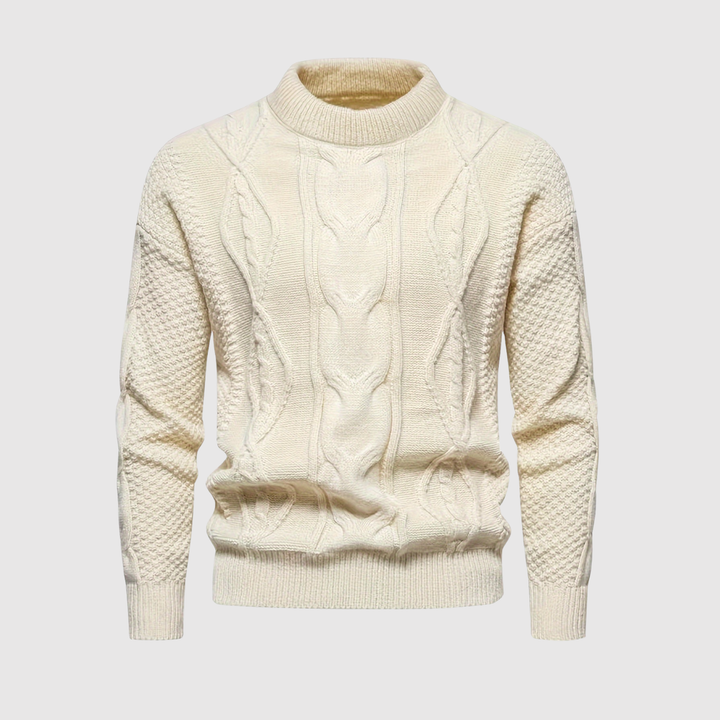 Klaus – Kabelstrikts džemperis klasiskā dizainā