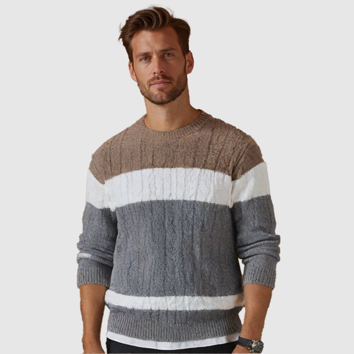 Klaus – Džemperis ar kontrastējošām krāsu blokām