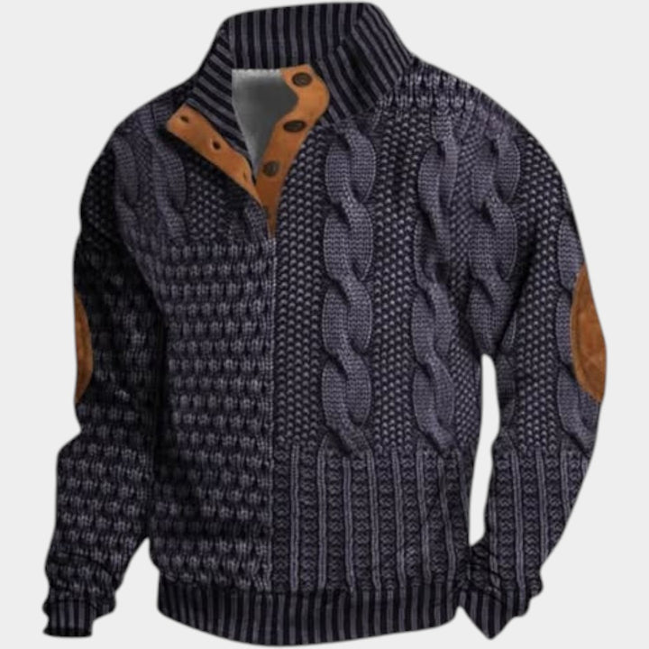 Dāvis – Vintage printa džemperis