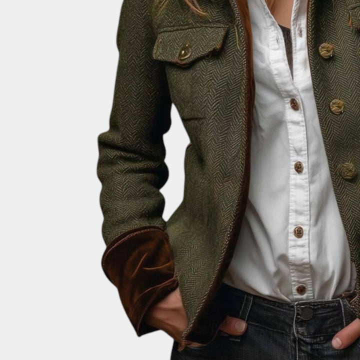 Līga – Vintage zvejas raksta žakete