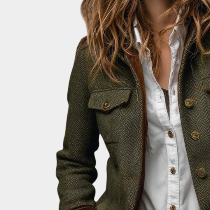 Līga – Vintage zvejas raksta žakete