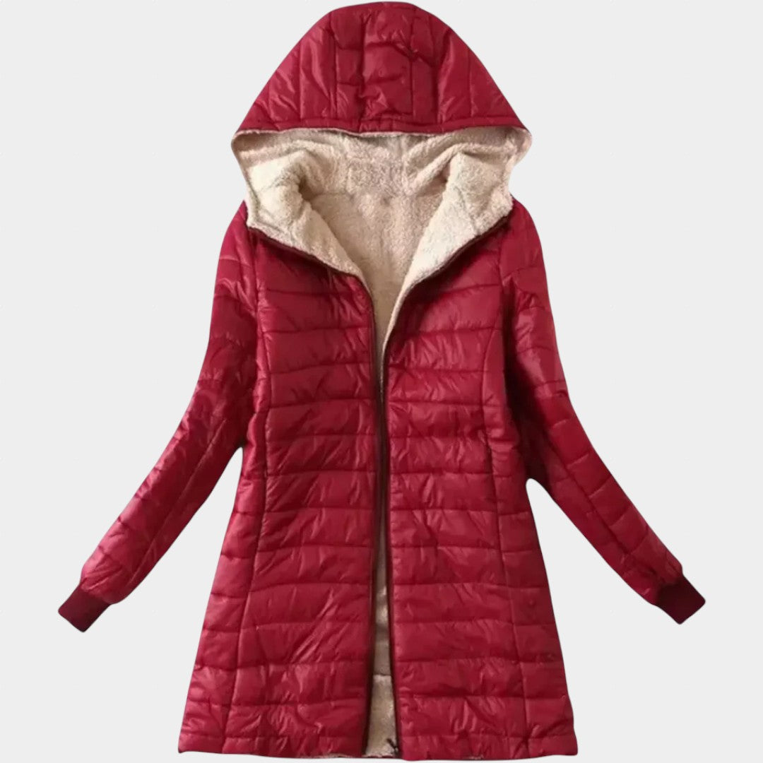 Karolīna - Šerpa oderēta ziemas jaka