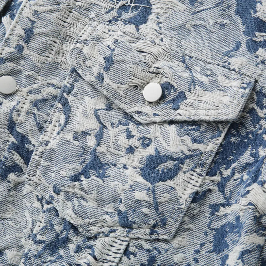 Søren – Džakarda jaka ar brīvu piegriezumu un tekstūras detaļām