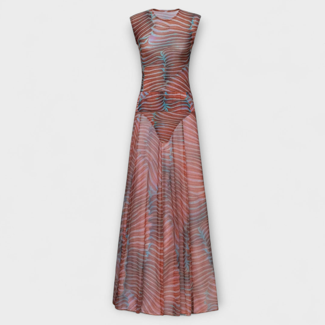 Fēnikss - Spīdīga mežģīņu bodystocking