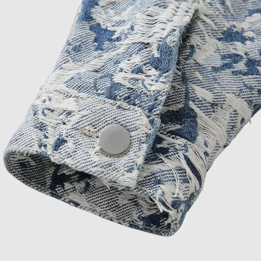 Søren – Džakarda jaka ar brīvu piegriezumu un tekstūras detaļām