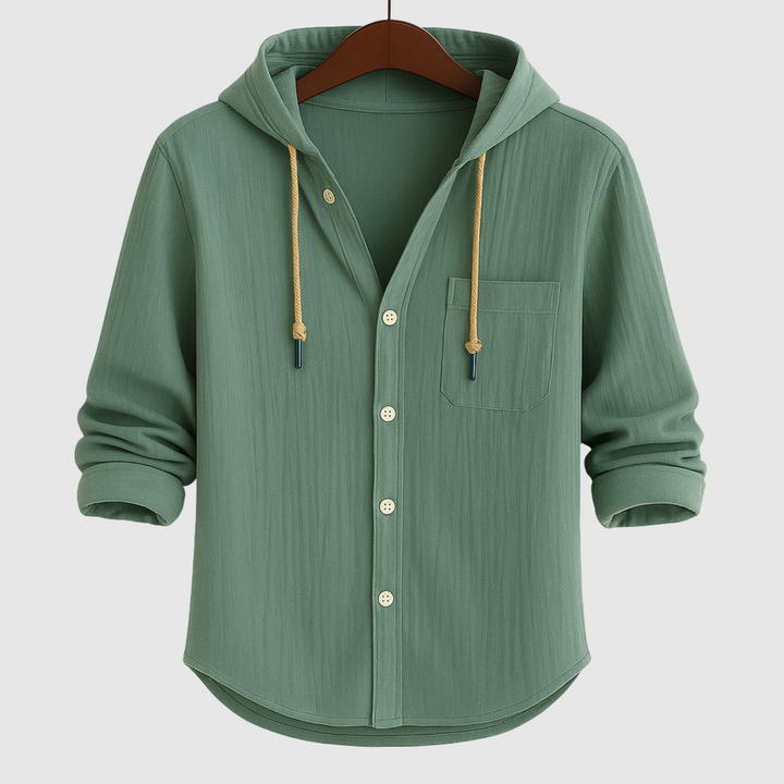 Emil - Ikdienas vīriešu krekls ar kapuci