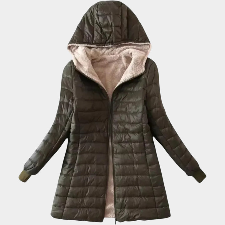 Karolīna - Šerpa oderēta ziemas jaka