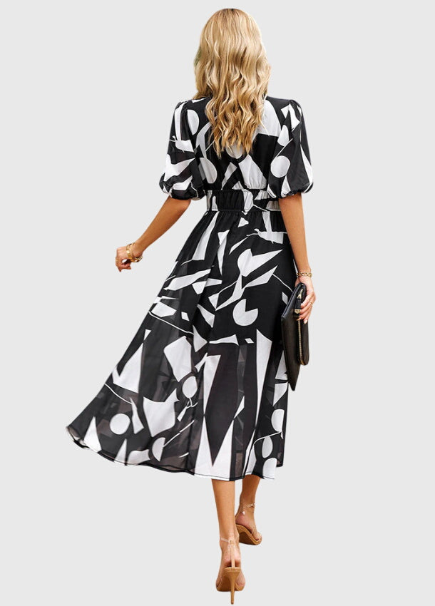 Merlin™ | Pieguļošs Ziedu Midi Kleita