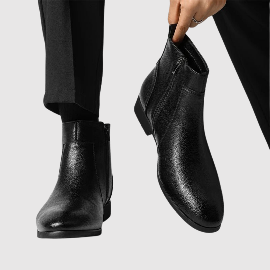 Henrik – Čelsijas zābaki no reljefa ādas