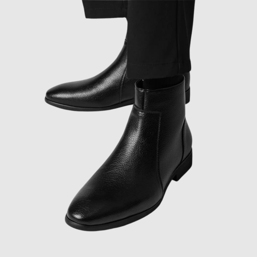 Henrik – Čelsijas zābaki no reljefa ādas