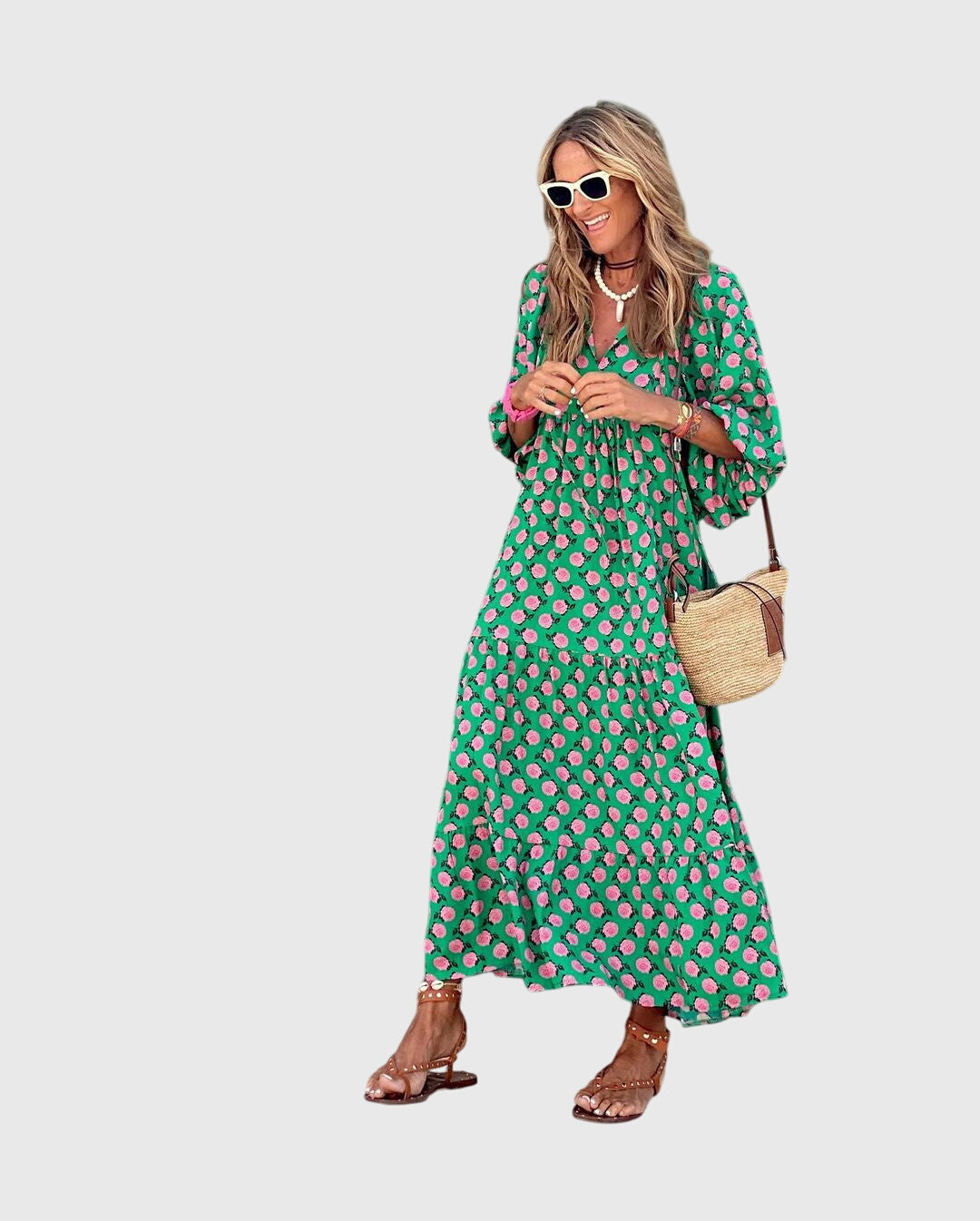 Sarah™ - Boho Maxi Kleita