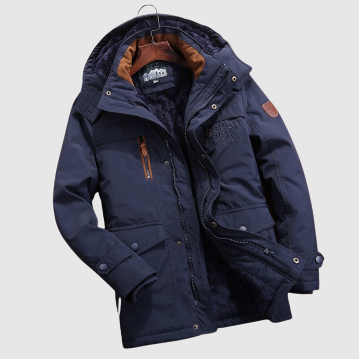 Nikolaj – Silta ziemas jaka ar kapuci un kabatām