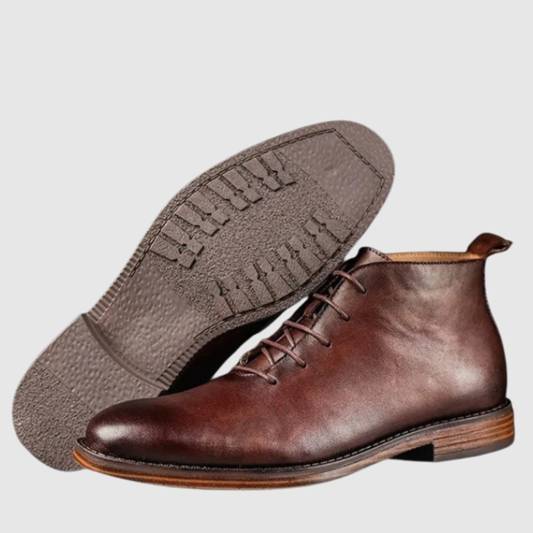 Bjørn – Klasiski ādas zābaki ar izturīgu zoli