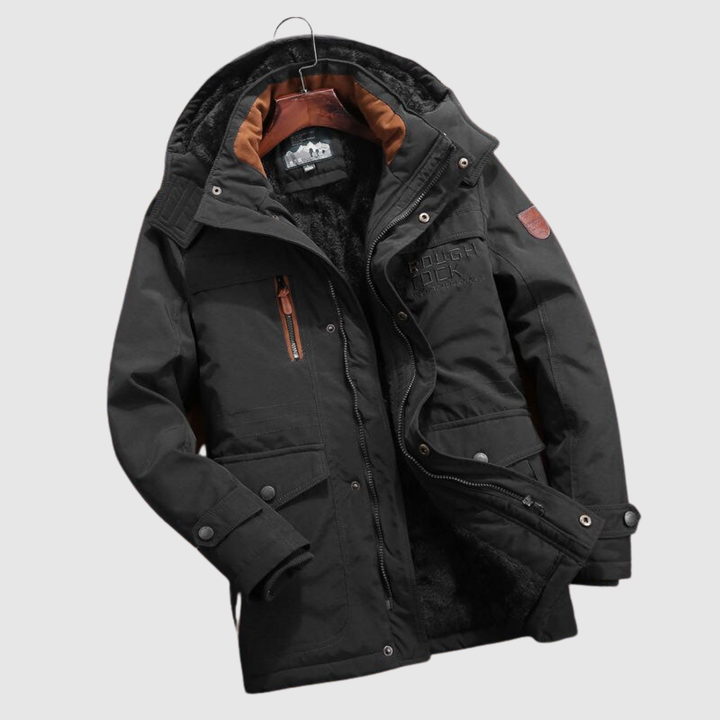 Nikolaj – Silta ziemas jaka ar kapuci un kabatām