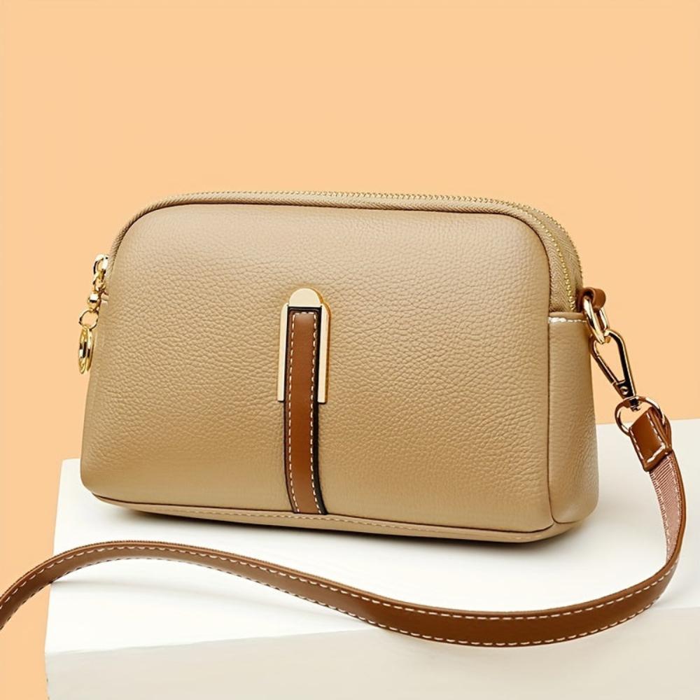 Mila Litchi Ādas Crossbody Soma