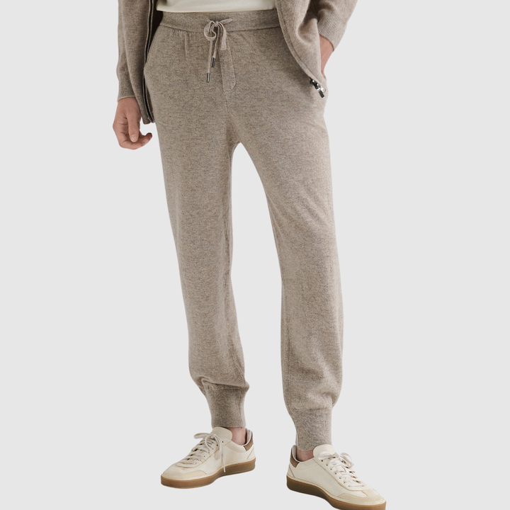 Mikkel – Bāzes jogger bikses bēšā krāsā