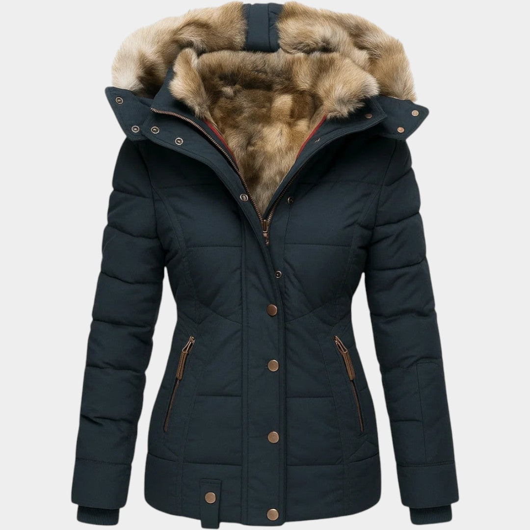 Elza – Silts ziemas mētelis ar vilnas oderi