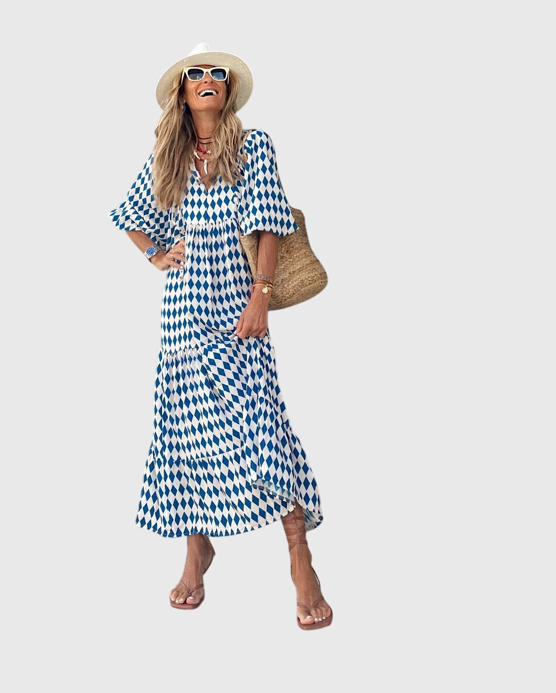 Sarah™ - Boho Maxi Kleita