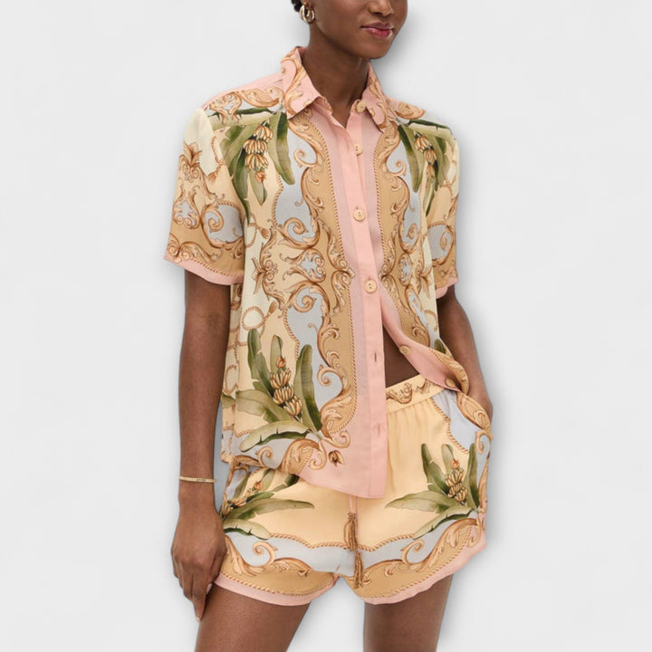 Maren - Vintage botāniskais kaleidoskopa drukas komplekts