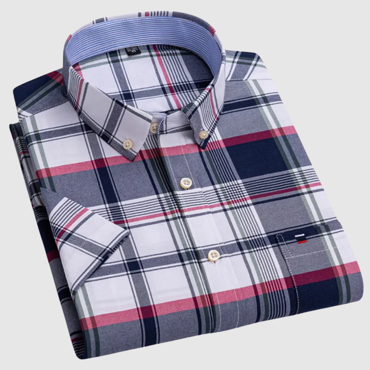 Emil - Klasisks rakstains krekls no kokvilnas