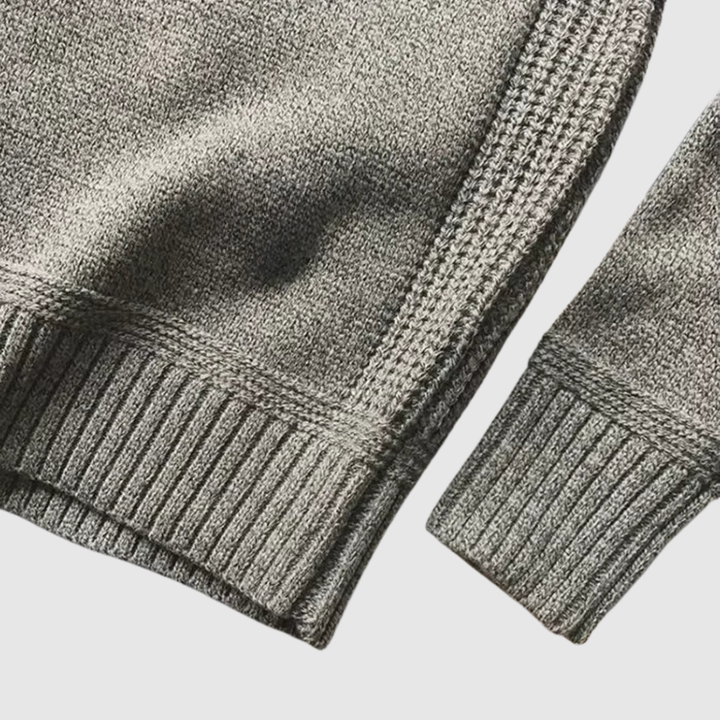 Klaus – Adīts džemperis ar zamša elkoņu ieliktņiem