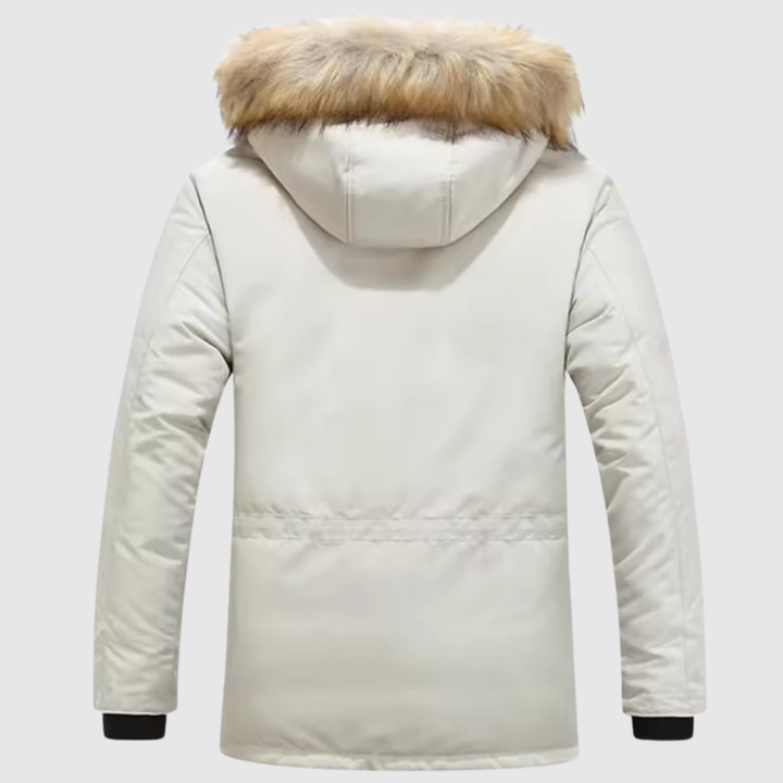 Nikolaj – Ziemas parka ar mākslīgās ādas apdari un termo oderi