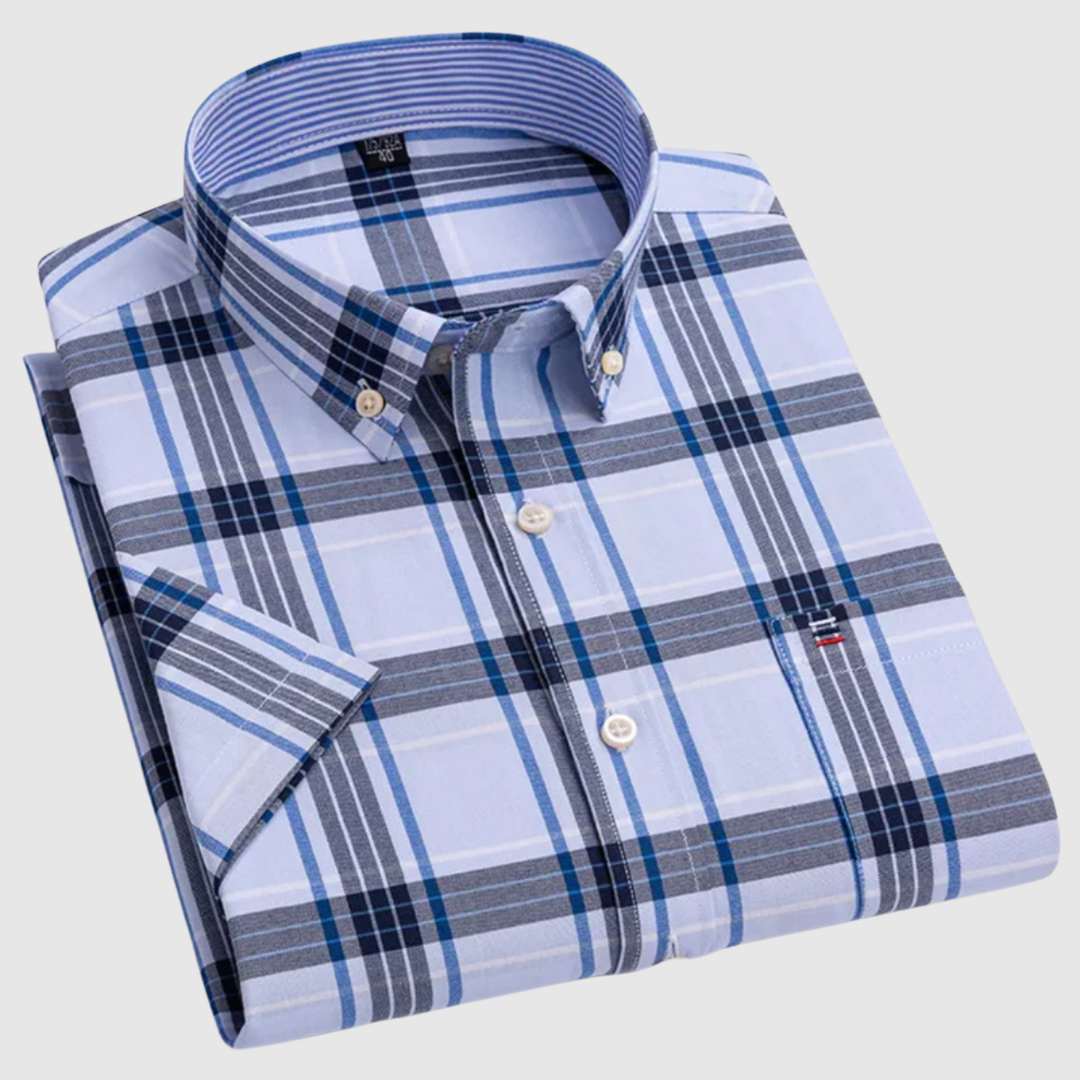 Emil - Klasisks rakstains krekls no kokvilnas