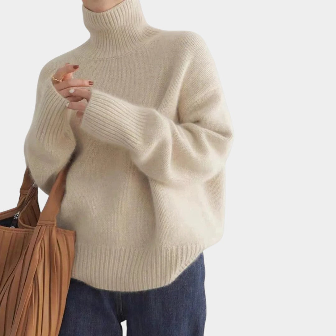 Liene – Tīra kashmira greznība ar elegantu augsto kaklu