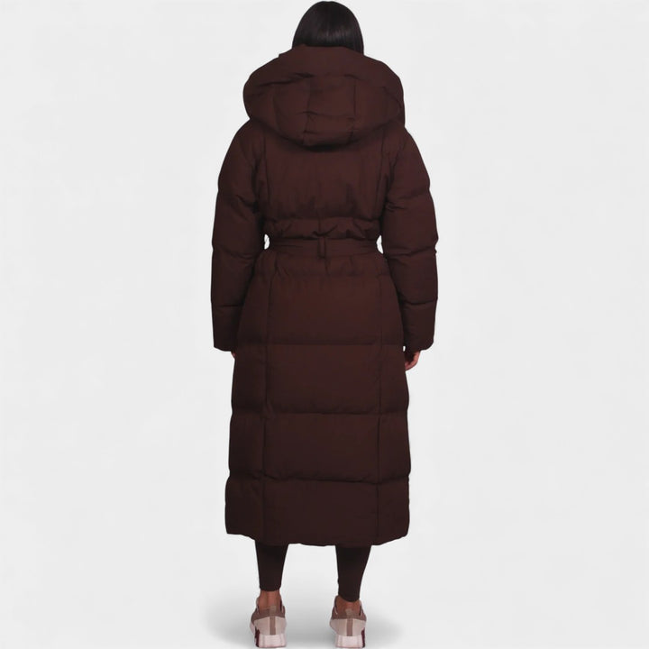 Ilga - Garš Pufīgs Mētelis ar Jostu