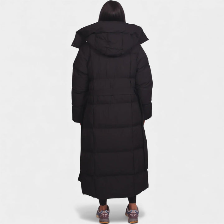 Ilga - Garš Pufīgs Mētelis ar Jostu