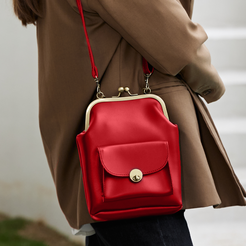 Vintage Kiss-Lock Soma - Retro Šiks Nepieciešamība