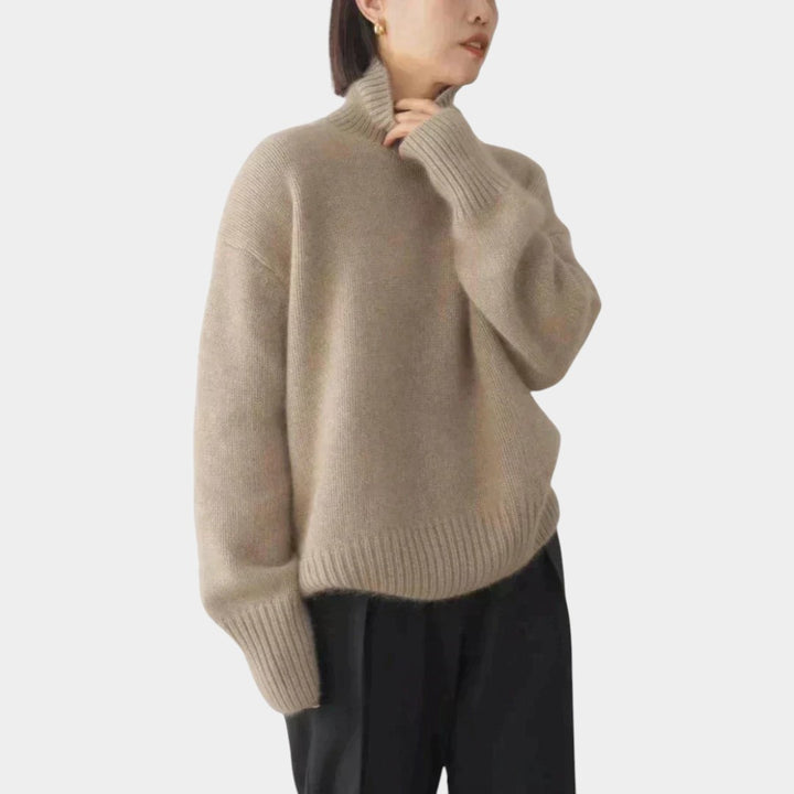 Liene – Tīra kashmira greznība ar elegantu augsto kaklu