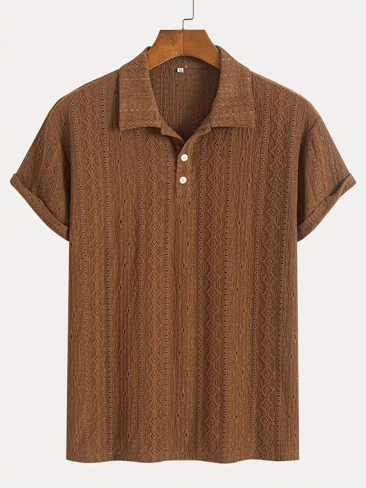 Emils – Smalkas adītas polo ar teksturētu dizainu