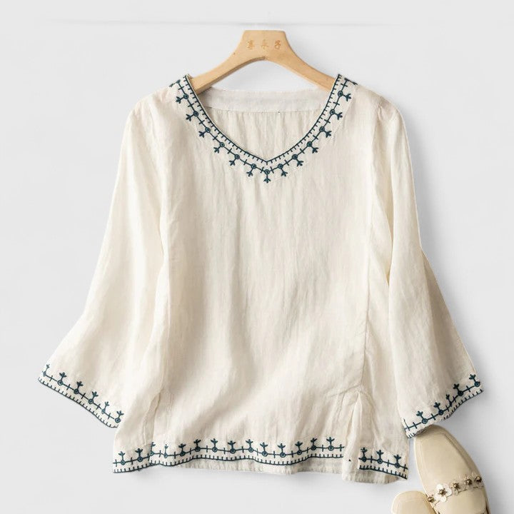 Taysia | Eleganta V-veida blūze