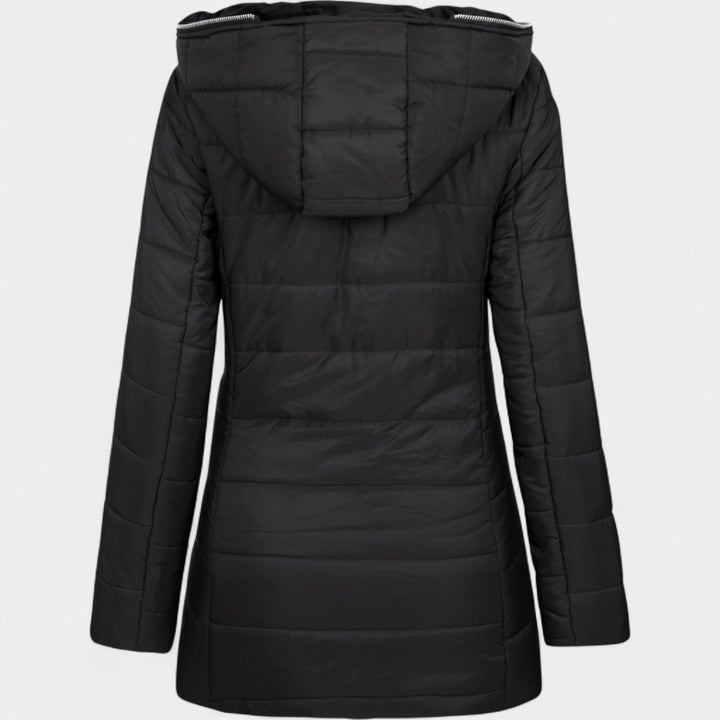 Elza – Kažokādas oderēts dūnu mētelis