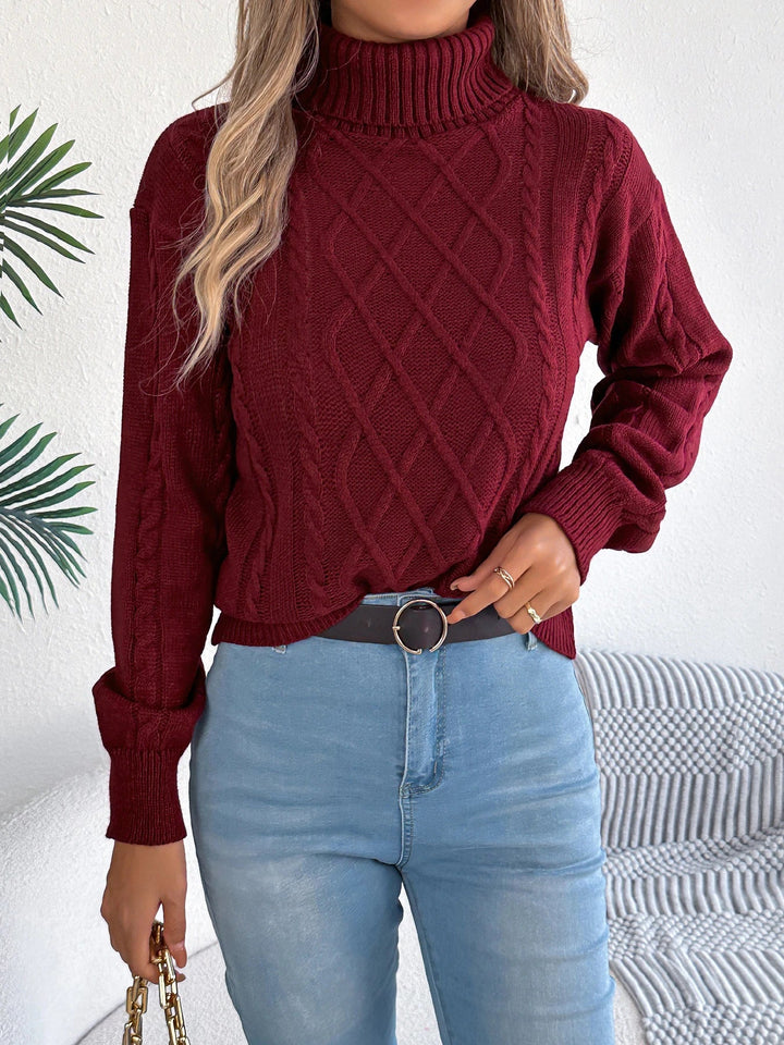 Vienkrāsains grieztas piedurknes džemperis