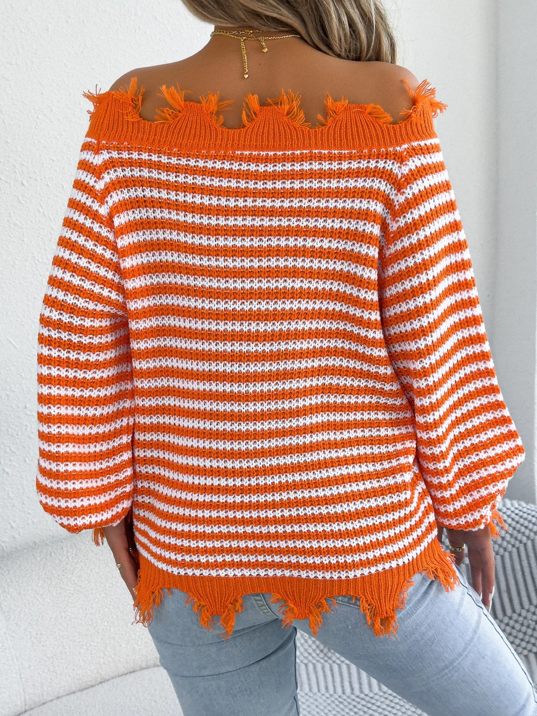 Pompom svītrainais plecu svārki